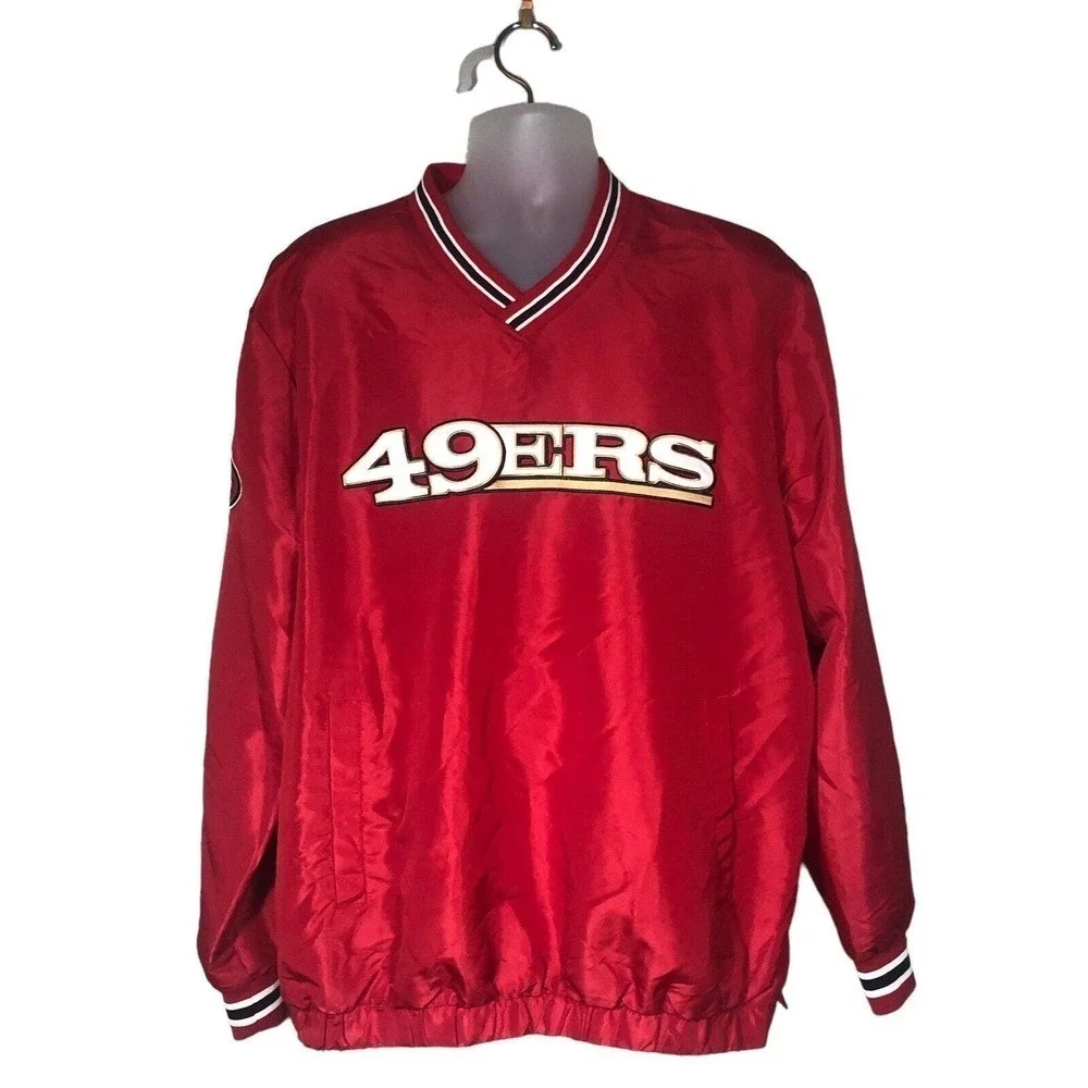 San Franscisco‎ Pullover Mens Size XL 49ers Football NFL Windbreaker Vintage